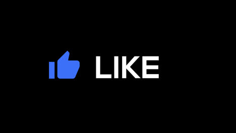 Like-icon-of-social-media.-Thumbs-up-animation-motion-graphics-video-transparent-background-with-alpha-channel